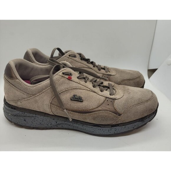 Joya Ortholite Women's 9 Comfort Walking Sneakers Tina Chocolate Chip Leather - Picture 1 of 6
